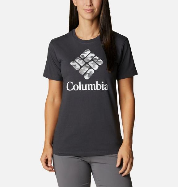 Columbia Bluebird Day T-Shirt Black Grey For Women's NZ71602 New Zealand